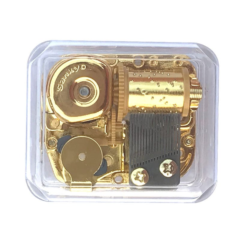 BinkeGG Clear Acrylic Wind up Music Box with Clockwork Sankyo Musical Mechanism Tune: You are My Sunshine - Image 1